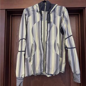 Lululemon Athletica Yellow and Gray Plaid Jacket